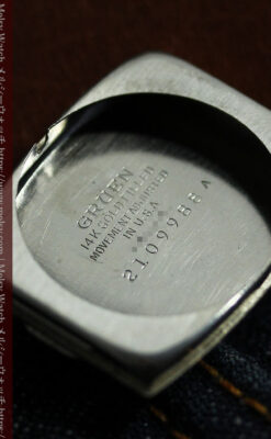 グリュエン 大人の遊べるカジュアルな100年物アンティーク腕時計 【1930年頃】-W1627-16