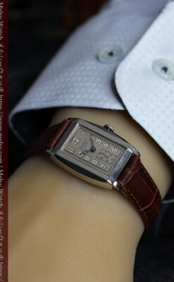 グリュエン 大人の遊べるカジュアルな100年物アンティーク腕時計 【1930年頃】-W1627-17