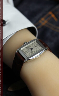 グリュエン 大人の遊べるカジュアルな100年物アンティーク腕時計 【1930年頃】-W1627-21