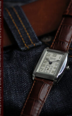 グリュエン 大人の遊べるカジュアルな100年物アンティーク腕時計 【1930年頃】-W1627-5