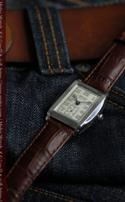 グリュエン 大人の遊べるカジュアルな100年物アンティーク腕時計 【1930年頃】-W1627-6