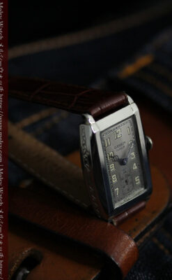 グリュエン 大人の遊べるカジュアルな100年物アンティーク腕時計 【1930年頃】-W1627-7