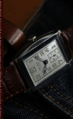 グリュエン 大人の遊べるカジュアルな100年物アンティーク腕時計 【1930年頃】-W1627-9