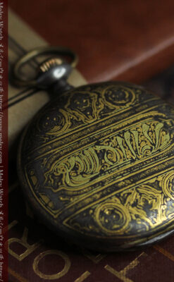 アンティークらしさの映えるオメガのアンティーク懐中時計 【1918年製】鉄と金-P2377-2