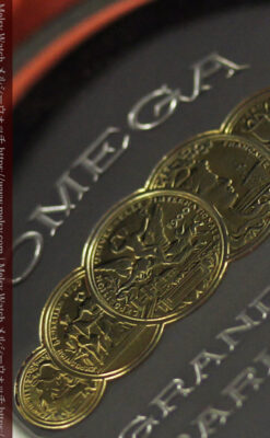 細かな黒と銀のニエロ装飾 オメガの銀無垢アンティーク懐中時計 【1911年頃】-P2378-7