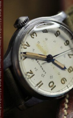 ミリタリーカジュアルな雰囲気を楽しむロンジンのアンティーク腕時計 【1946年製】-W1634-10