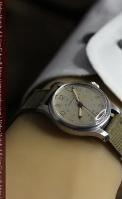 ミリタリーカジュアルな雰囲気を楽しむロンジンのアンティーク腕時計 【1946年製】-W1634-18