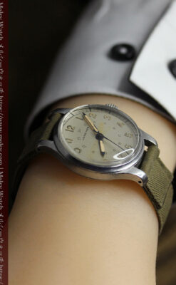 ミリタリーカジュアルな雰囲気を楽しむロンジンのアンティーク腕時計 【1946年製】-W1634-20