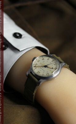 ミリタリーカジュアルな雰囲気を楽しむロンジンのアンティーク腕時計 【1946年製】-W1634-21