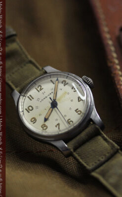 ミリタリーカジュアルな雰囲気を楽しむロンジンのアンティーク腕時計 【1946年製】-W1634-6