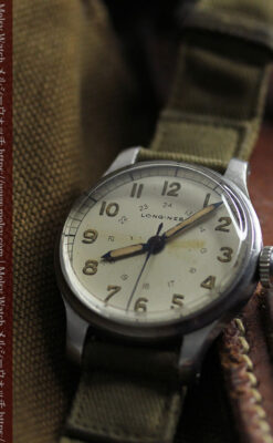 ミリタリーカジュアルな雰囲気を楽しむロンジンのアンティーク腕時計 【1946年製】-W1634-8
