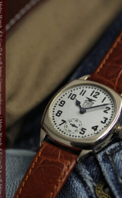 アメリカンレトロ感満載のエルジンのアンティーク腕時計 【1924年頃】-W1635-10