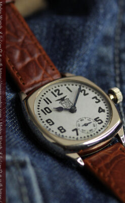 アメリカンレトロ感満載のエルジンのアンティーク腕時計 【1924年頃】-W1635-11