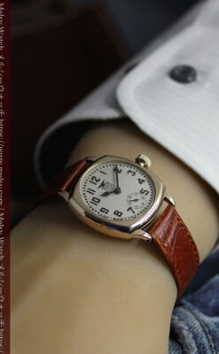 アメリカンレトロ感満載のエルジンのアンティーク腕時計 【1924年頃】-W1635-16