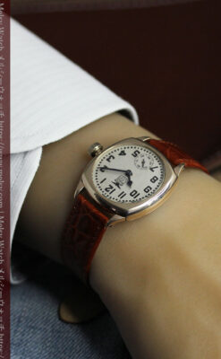 アメリカンレトロ感満載のエルジンのアンティーク腕時計 【1924年頃】-W1635-18