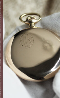 個性的な辛子色を楽しむイリノイのアンティーク懐中時計 【1920年頃】-P2381-15