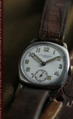 長い年月の熟成感を楽しめる英国ベンソンのアンティーク腕時計 【1930年頃】-W1637-11