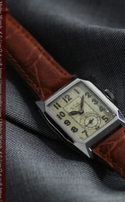 ロレックス・チューダーの味のある縦長アンティーク腕時計 【1940年頃】-W1638-2