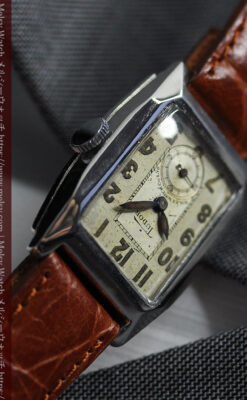 ロレックス・チューダーの味のある縦長アンティーク腕時計 【1940年頃】-W1638-20