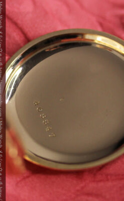 赤い宝石と美しい文字盤 ウォルサムのアンティーク懐中時計 【1895年頃】 箱付き-P2383-22