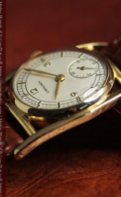 ロンジン 井桁型のアンティーク腕時計 大人の週末 【1940年頃】-W1642-10