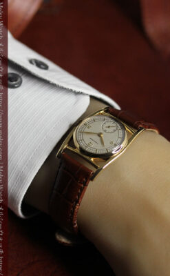 ロンジン 井桁型のアンティーク腕時計 大人の週末 【1940年頃】-W1642-20