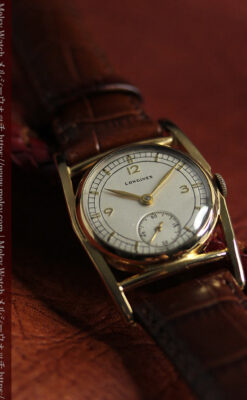 ロンジン 井桁型のアンティーク腕時計 大人の週末 【1940年頃】-W1642-7