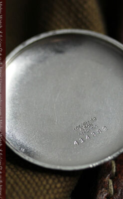 騎士の彫りを持つウォルサム 銀無垢アンティーク腕時計 【1915年製】-W1438-20