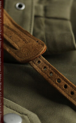 オメガ 希少な黒文字盤の銀無垢アンティーク腕時計 【1917年頃】-W1655-19