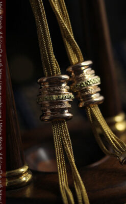 いにしえの逸品 18金無垢の紐状の最高級アンティーク懐中時計チェーン-C0521-26