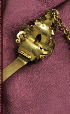 豪華な飾り付き オメガの18金無垢アンティーク懐中時計 【1911年製】-P2388-22