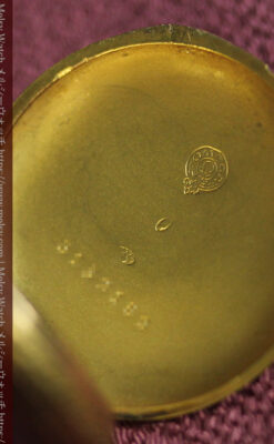 豪華な飾り付き オメガの18金無垢アンティーク懐中時計 【1911年製】-P2388-28