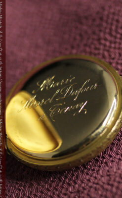 豪華な飾り付き オメガの18金無垢アンティーク懐中時計 【1911年製】-P2388-29