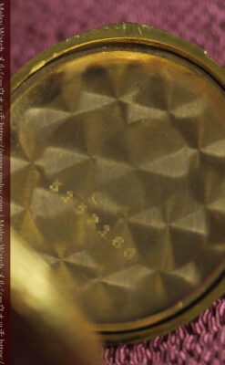 豪華な飾り付き オメガの18金無垢アンティーク懐中時計 【1911年製】-P2388-30