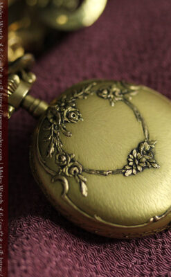 豪華な飾り付き オメガの18金無垢アンティーク懐中時計 【1911年製】-P2388-7