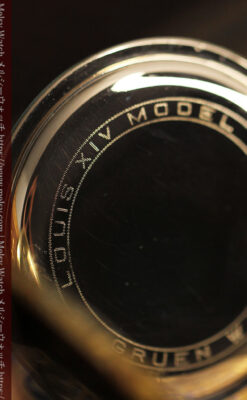 太陽王ルイ14世モデル 華やかな名を冠すグリュエンの懐中時計 【1910年頃】-P2390-19