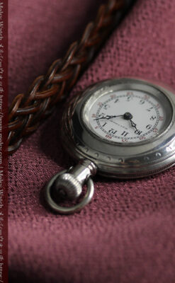 荒ぶる美しさが魅力 ウォルサムの銀無垢懐中時計 【1900年頃】-P2391-10