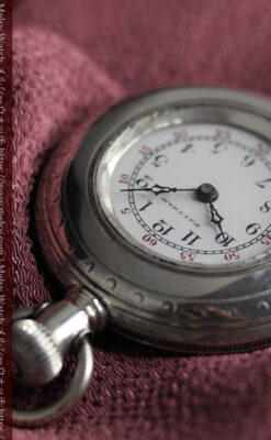 荒ぶる美しさが魅力 ウォルサムの銀無垢懐中時計 【1900年頃】-P2391-11