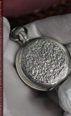 荒ぶる美しさが魅力 ウォルサムの銀無垢懐中時計 【1900年頃】-P2391-13