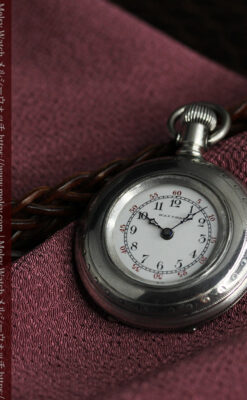 荒ぶる美しさが魅力 ウォルサムの銀無垢懐中時計 【1900年頃】-P2391-6