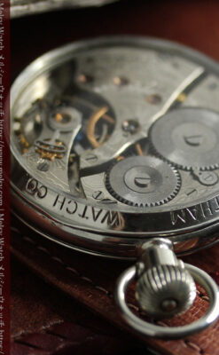 WALTHAM銘入り ウォルサムの店頭販促用スケルトン懐中時計【1900年頃】-P2392-6