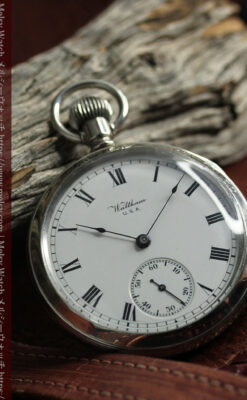 WALTHAM銘入り ウォルサムの店頭販促用スケルトン懐中時計【1900年頃】-P2392-7