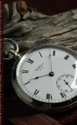 WALTHAM銘入り ウォルサムの店頭販促用スケルトン懐中時計【1900年頃】-P2392-8