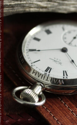 WALTHAM銘入り ウォルサムの店頭販促用スケルトン懐中時計【1900年頃】-P2392-9