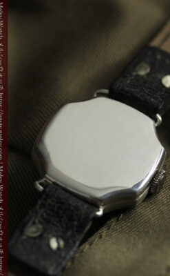 ロンジン 100年の風格漂う希少八角形の銀無垢アンティーク腕時計 【1916年頃】-W1661-20