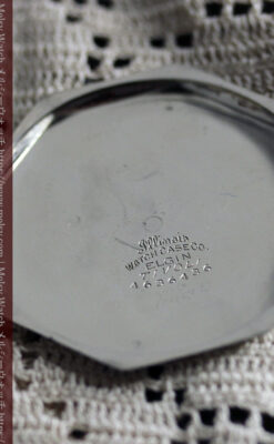 エルジンの個性的な八角形アンティーク懐中時計【1925年頃】-P2393-12