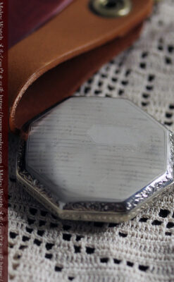 エルジンの個性的な八角形アンティーク懐中時計【1925年頃】-P2393-5