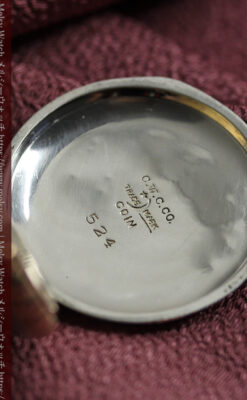 イニシャル『N』 出会いを待つウォルサムの銀無垢懐中時計 【1900年頃】-P2394-15