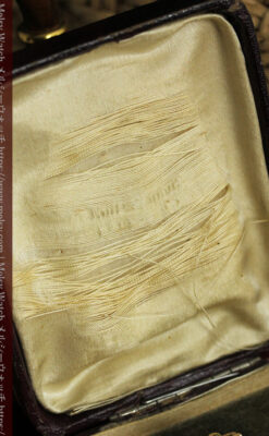 合計30石のダイヤとルビーが煌めく ウォルサムの金無垢アンティーク懐中時計 【1900年頃】-P2395-27