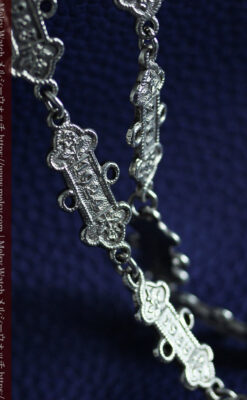 銀無垢アンティークチェーン 1910年から1931年のイヤープレート22枚-C0524-14